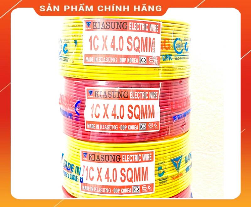 Dây điện KIASUNG 1Cx4.0 SQMM